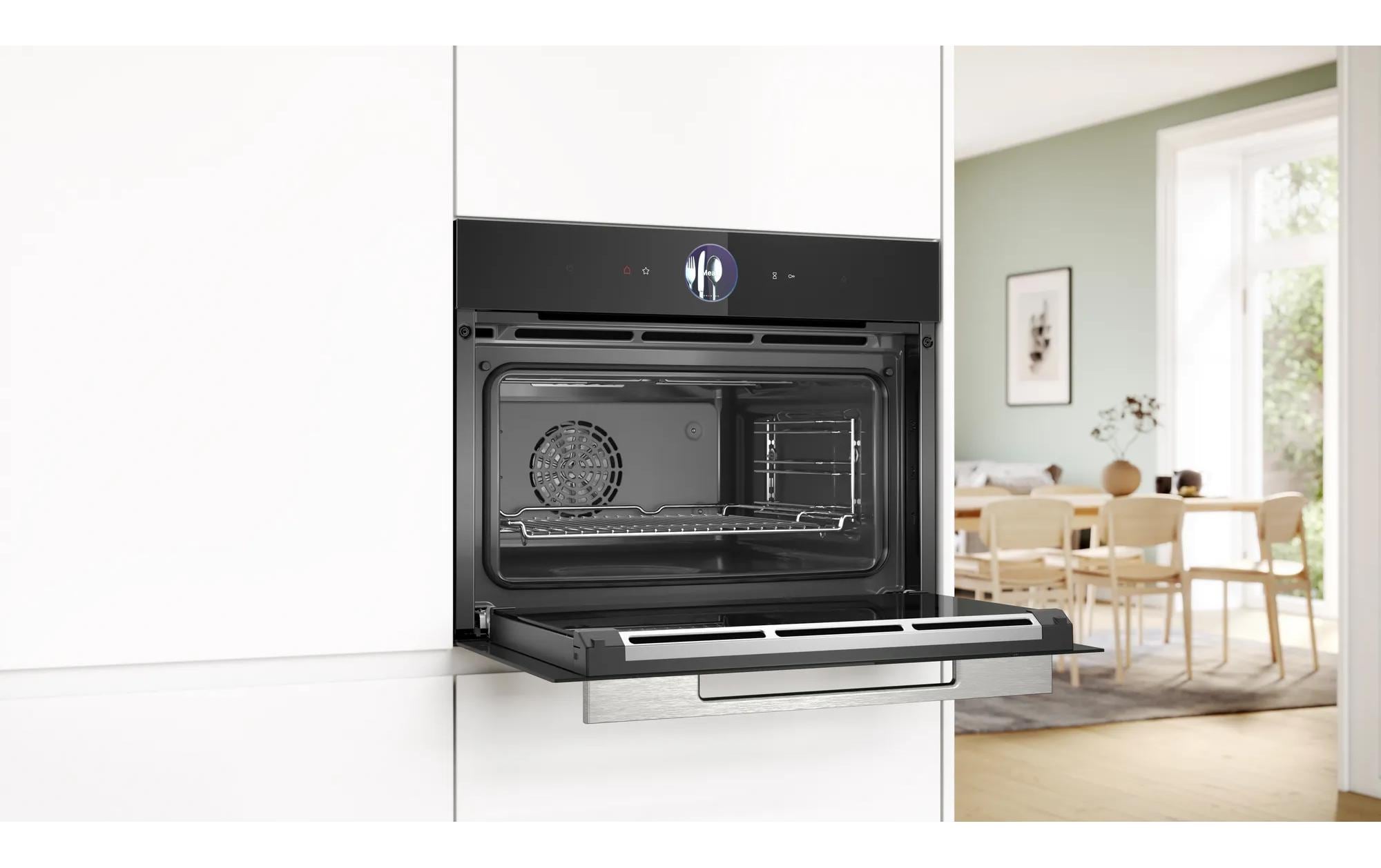Einbaudampfbackofen CSG7361B1 Schwarz A+<br>Dampfbackofen mit digitalem Bedienring