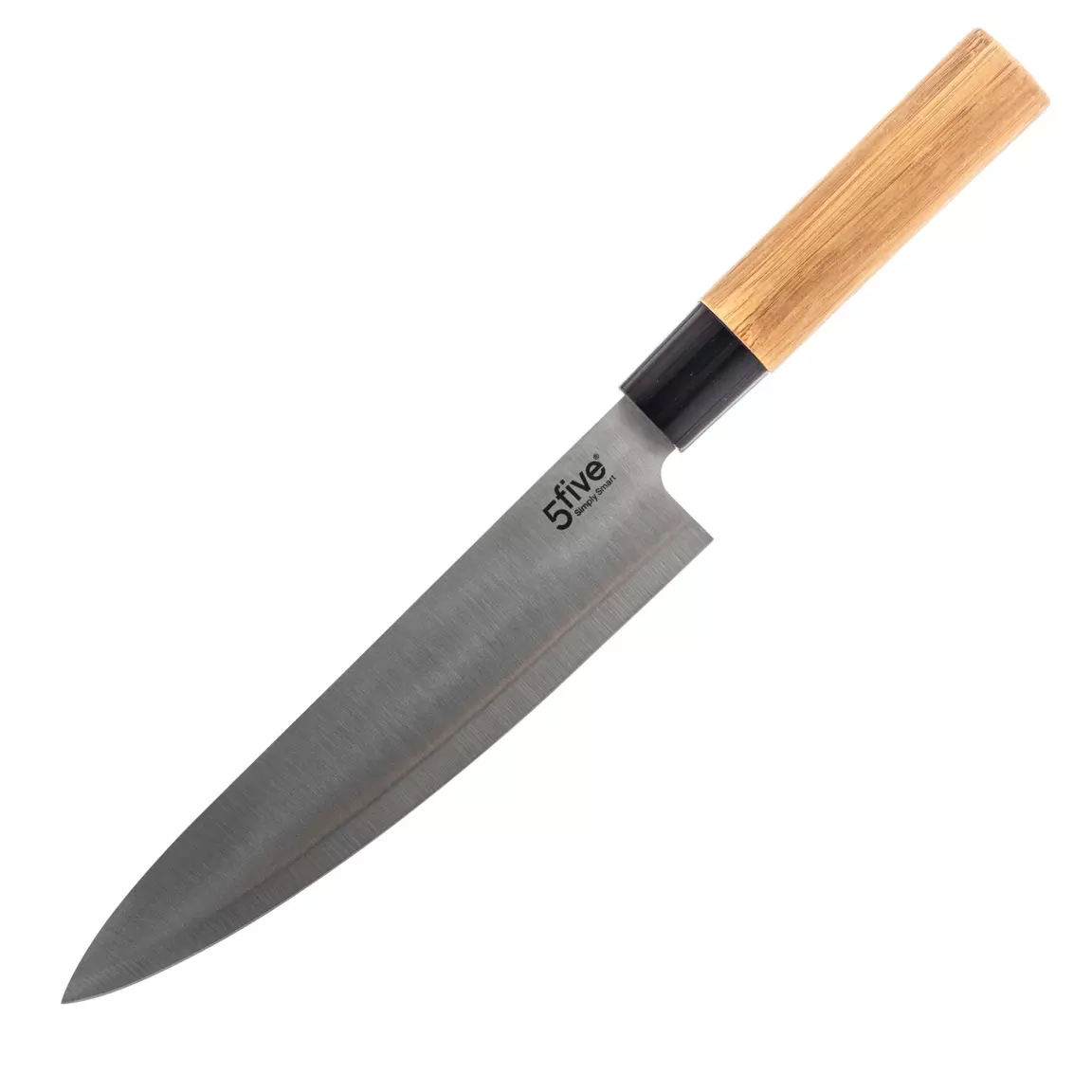 Bloc de 5 couteaux bambou Naturel