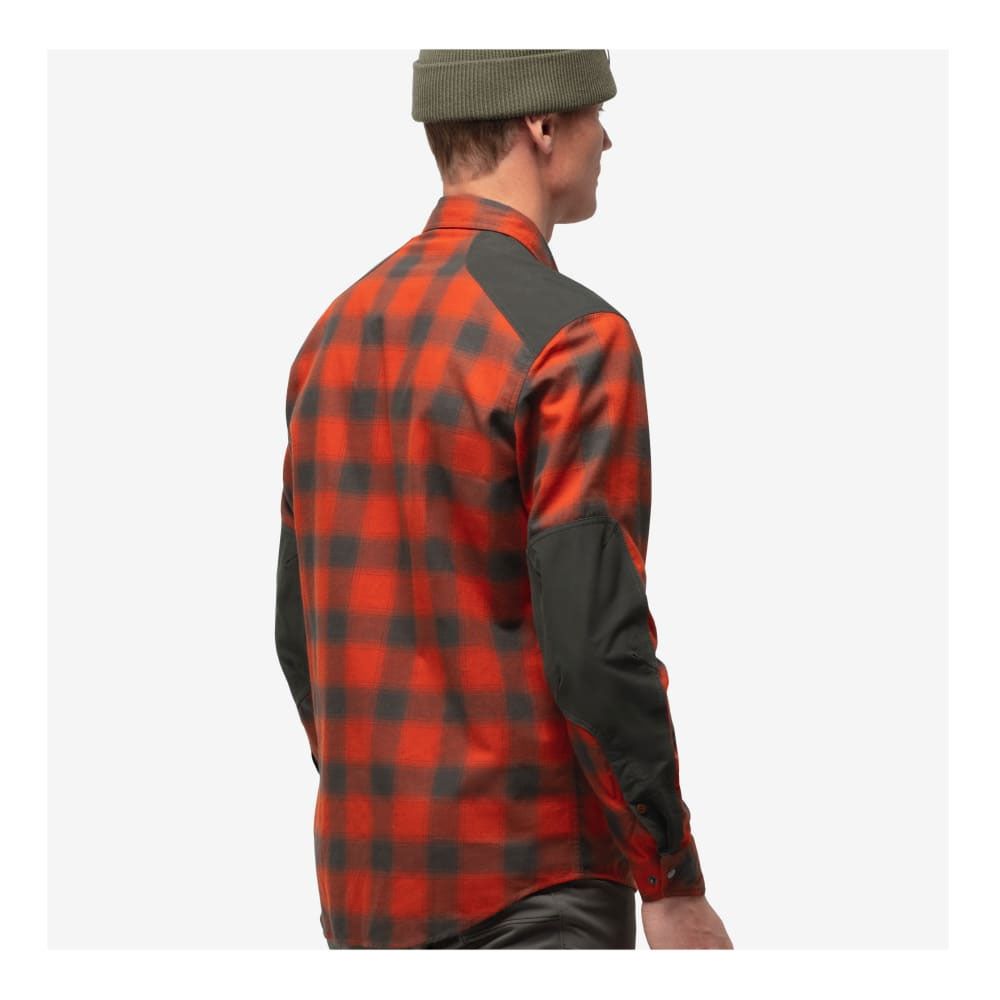 Norrona SVALBARD FLANNEL - Chemise Homme rooibos tea