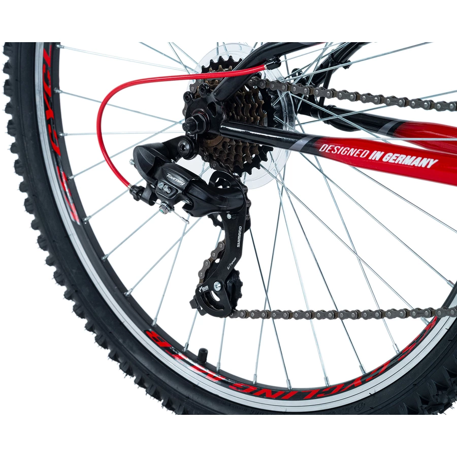 KS Cycling Mountainbike Fully ATB 26 Topeka Schwarz-Rot