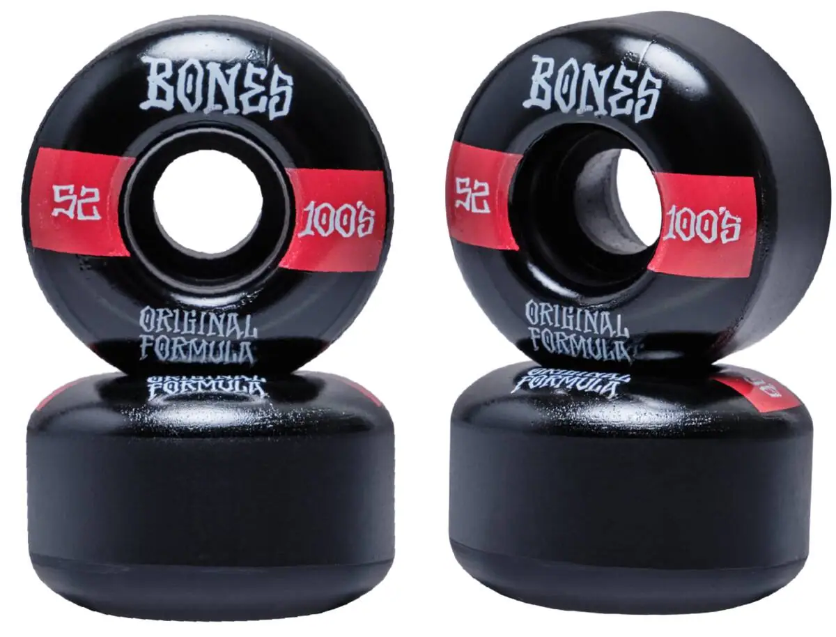 Bones 100's V4 Wide Skateboard Hjul 4-Pak | SkatePro