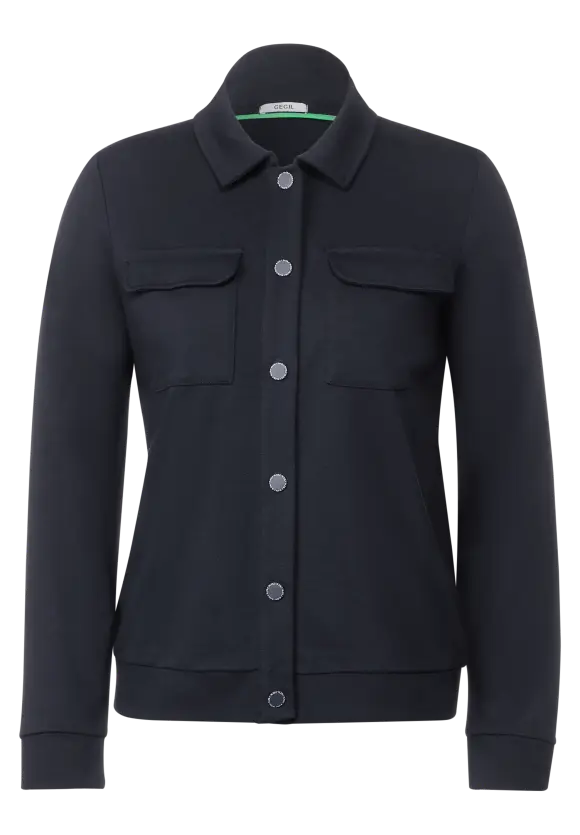 Interlock Shirtjacke - universal blue
