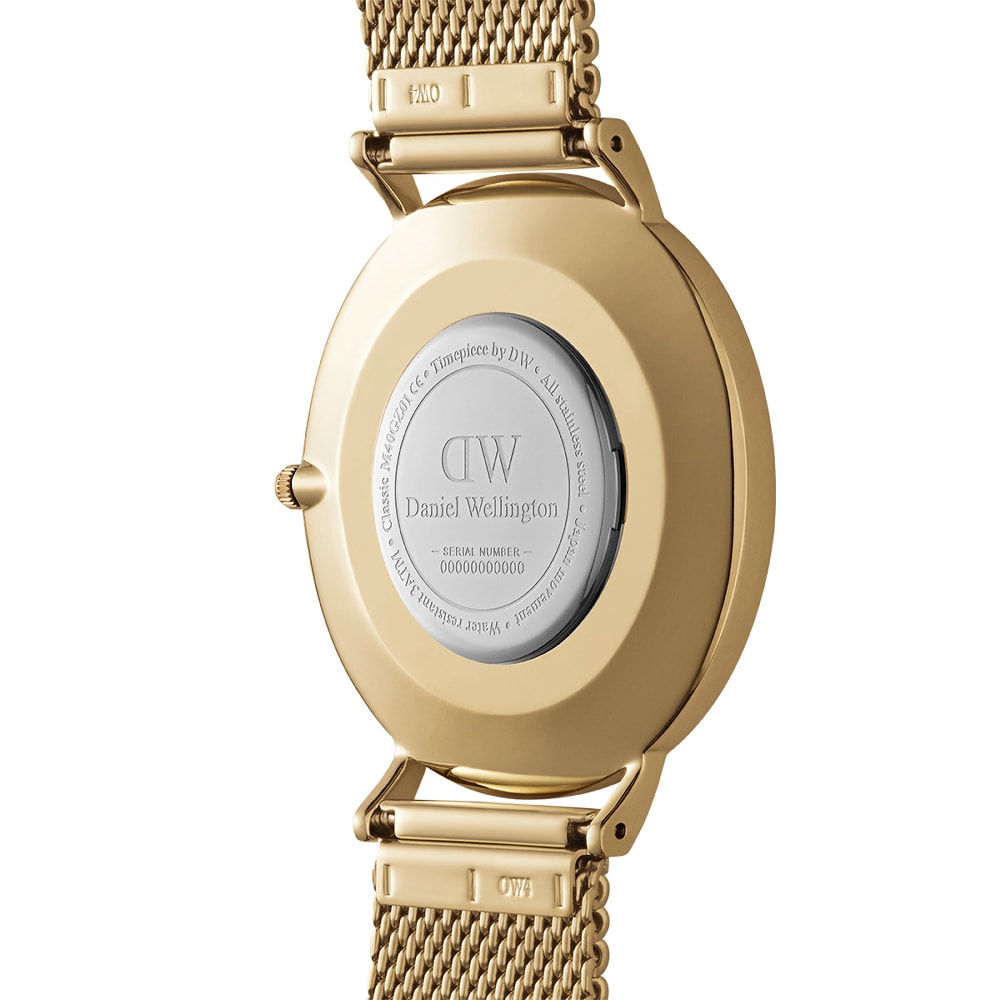 Montre à quartz - Acier inoxydable & plaqué or - Homme
