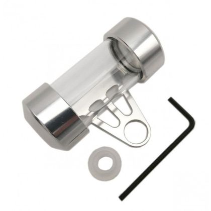 Porte assurance Brazoline cylindrique aluminium argent 70 mm Universel - Gris
