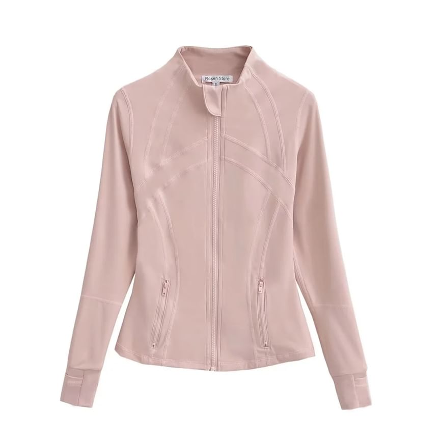 Florentine - Slim fit jas met opstaande kraag en rits