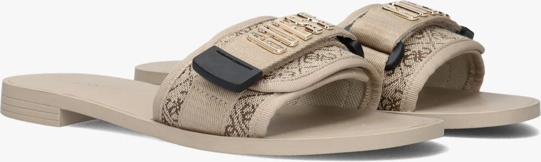 GUESS beige guess slippers elyze