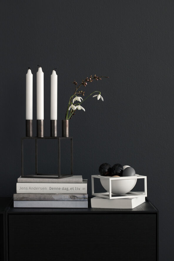Audo Copenhagen Kubus 4, Candle Holder, Black Sort
