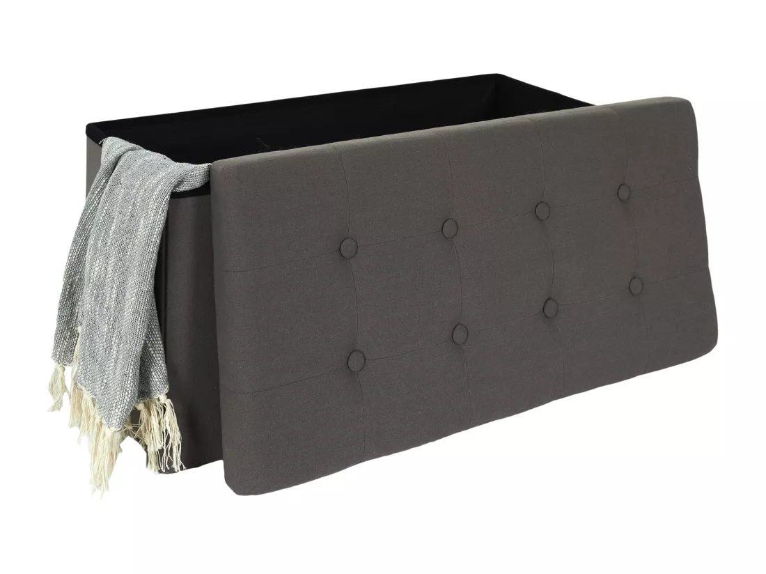 Coffre Banc Pliable Eleonor Gris