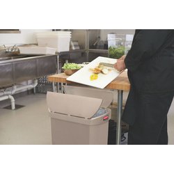 Collecteur à pédale Slim Jim, 68 litres, beige