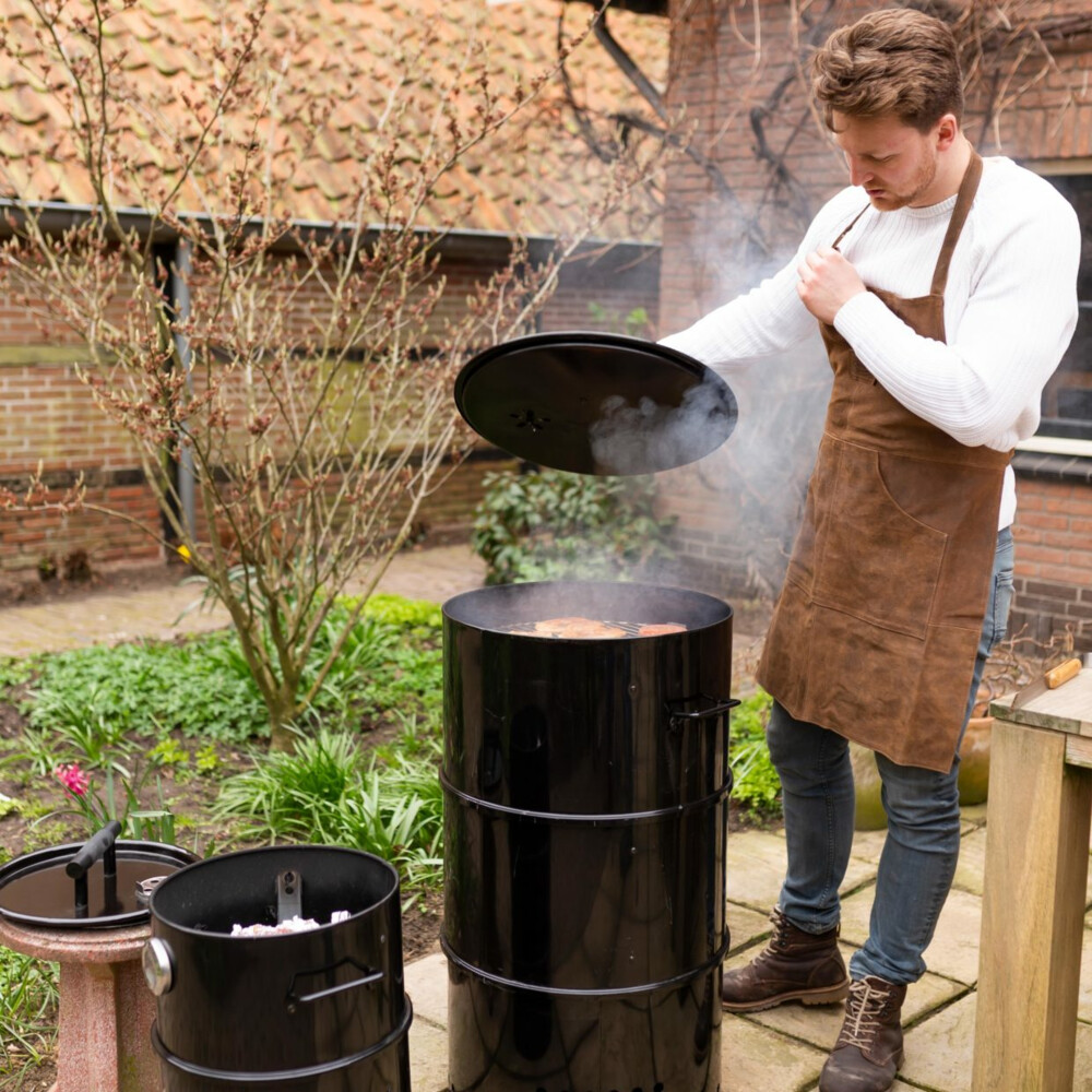 Esschert Design BBQ Schort Leer Bruin