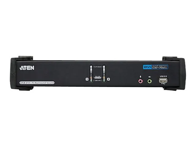 ATEN CubiQ CS1782A - KVM / audio / USB switch - 2 x KVM / audio - 1 lokalbruger - desktop
