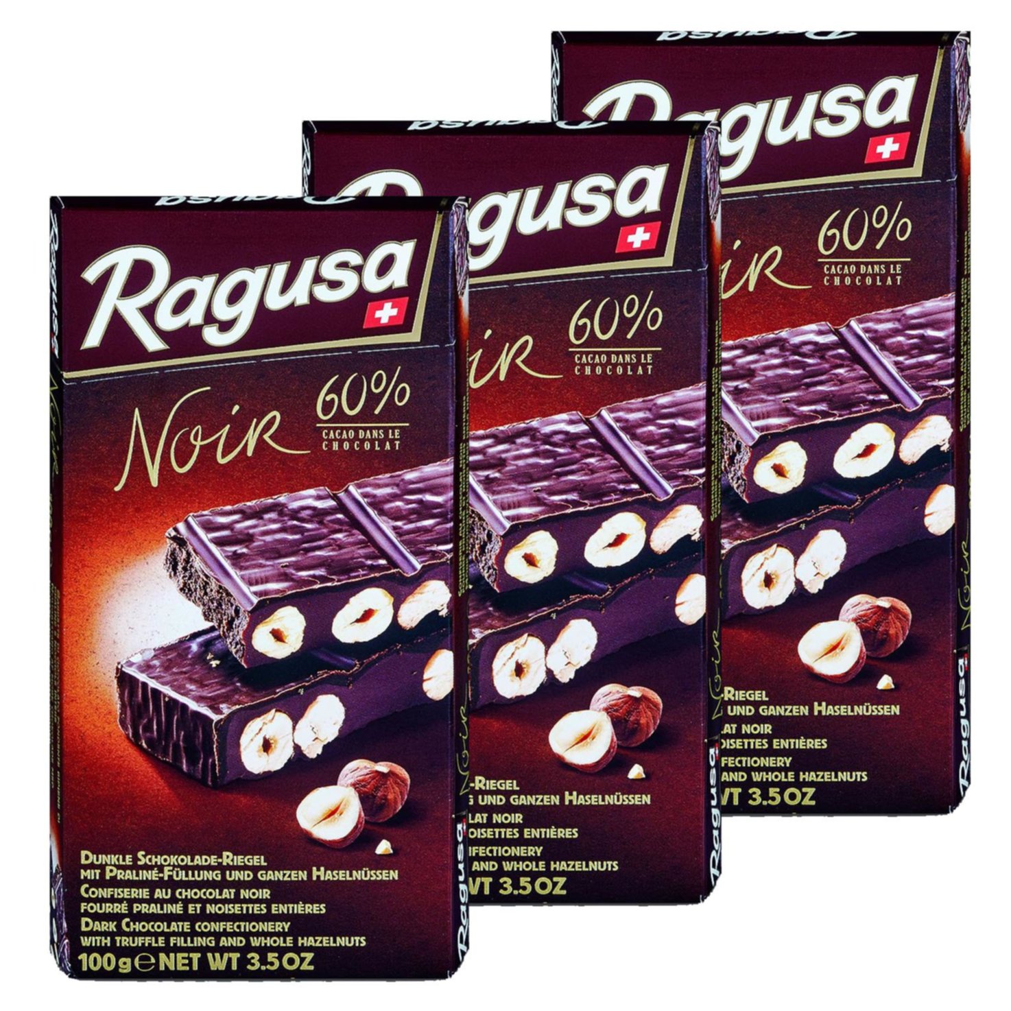 Camille Bloch Ragusa noir 3x100g