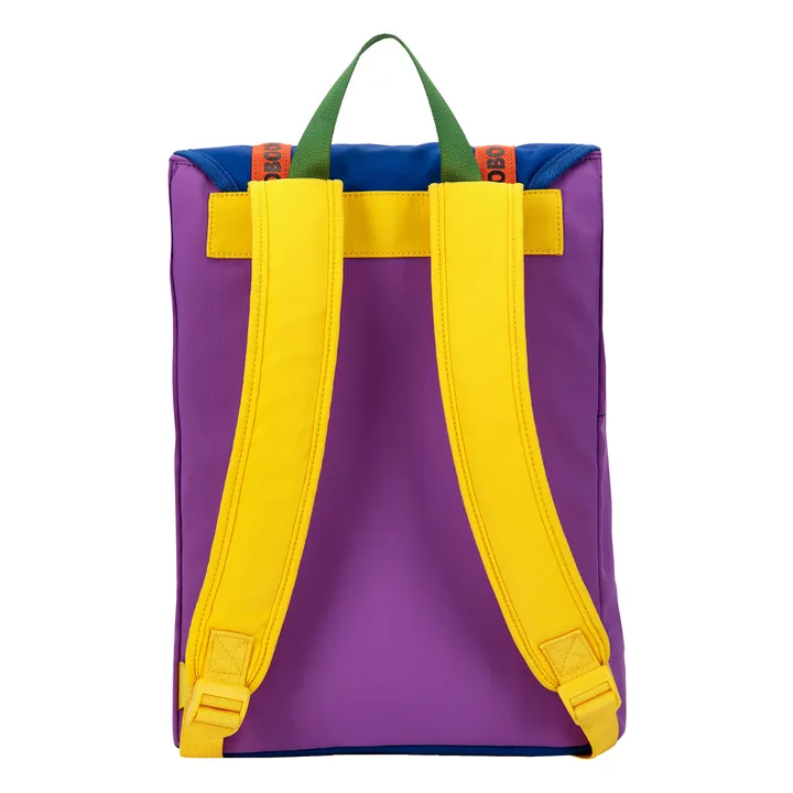 Bobo Choses Sac à Dos Coton Bio Color Block | Bleu