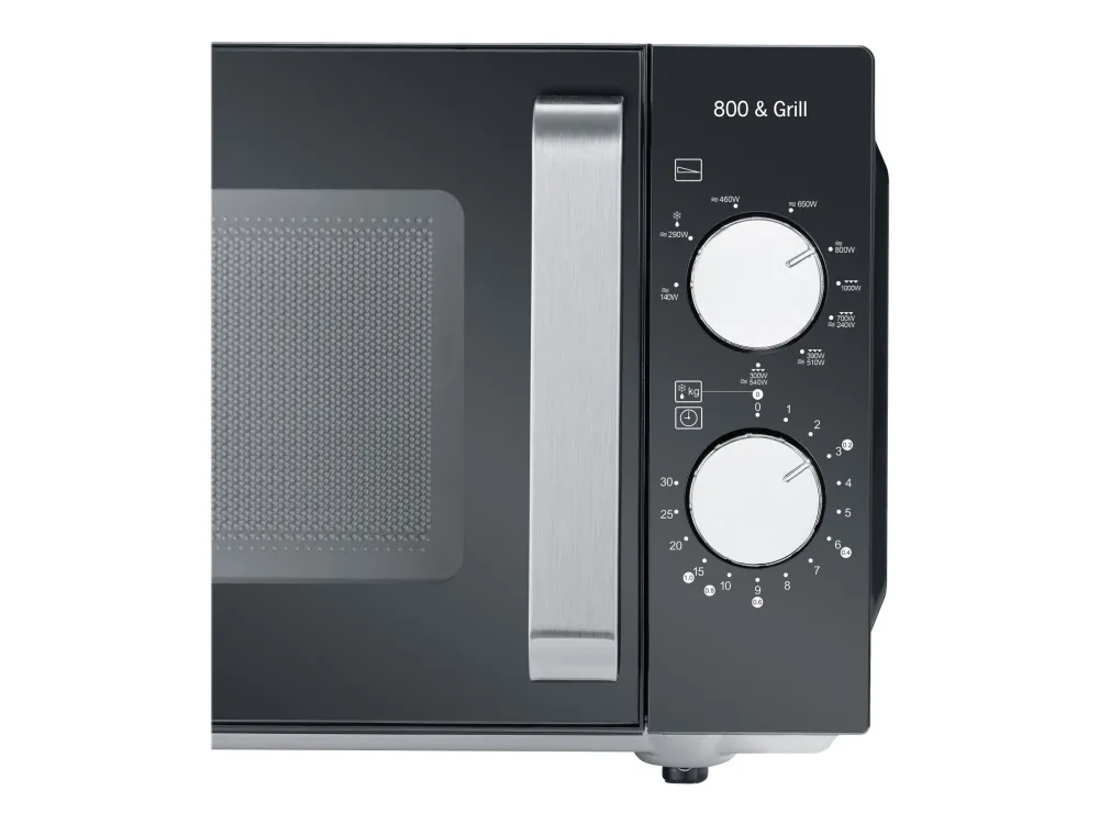 SEVERIN MW 7762 - Mikrobølgeovn med grill - 20 liter - 800 W - sort/rustfrit stål