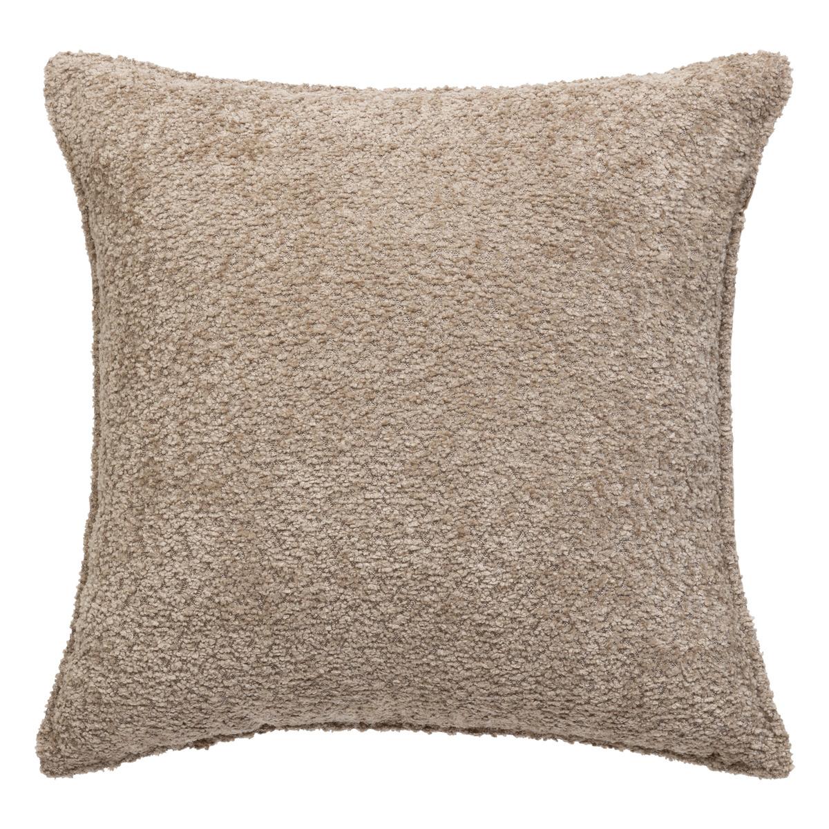 COUSSIN BOUCLETTE SOANA TAUPE 45X45CM