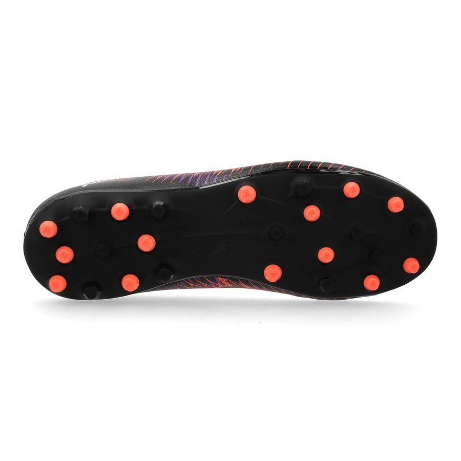 PUMA Future 8 Play MG Unlimited - Noir/Blanc/Glowing Red Enfant