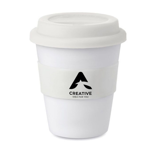 GiftRetail MO8078 - ASTORIA Gobelet PP, couvercle silicone