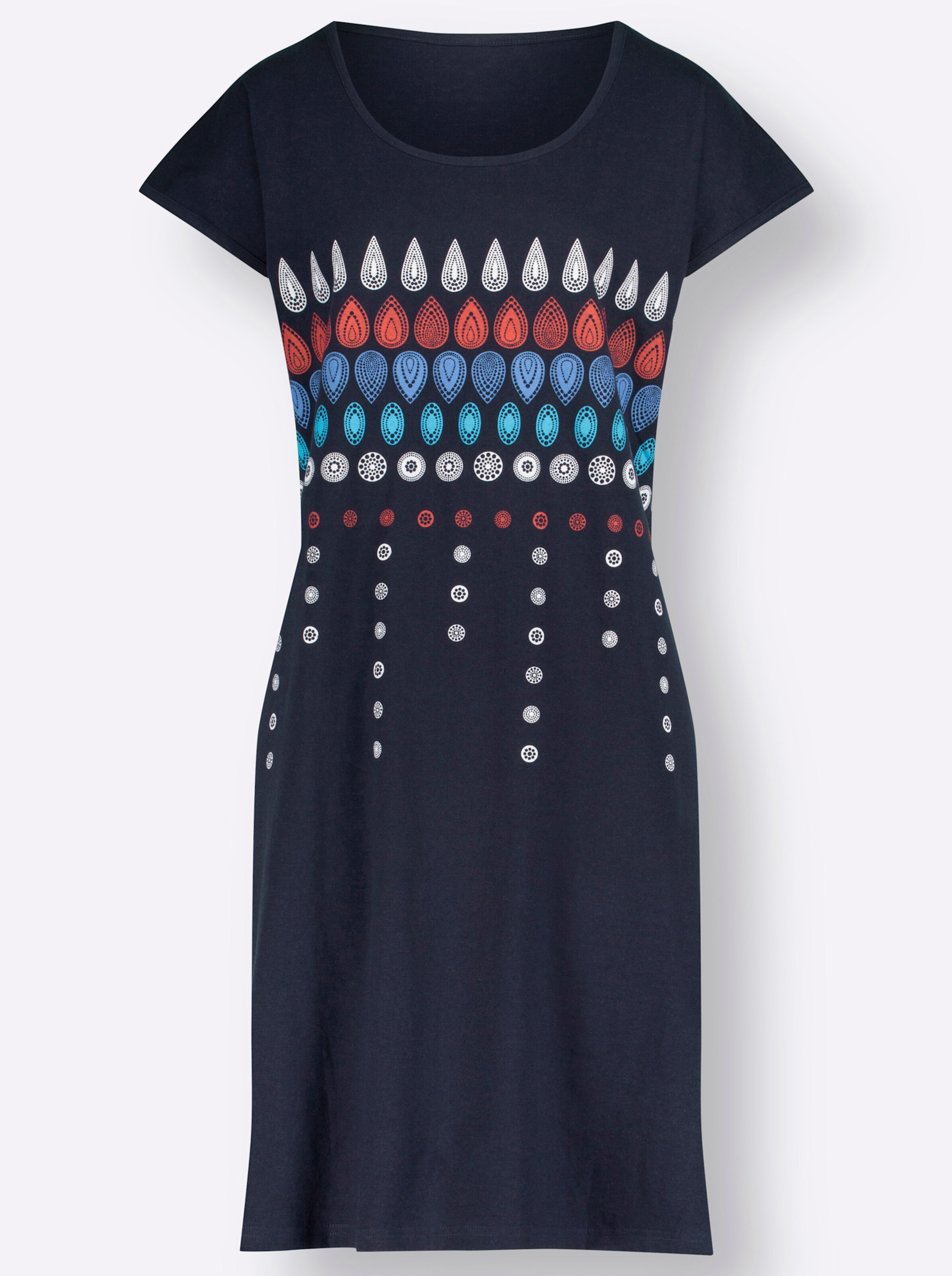 Top Ten Sommerkleid in marine + rot