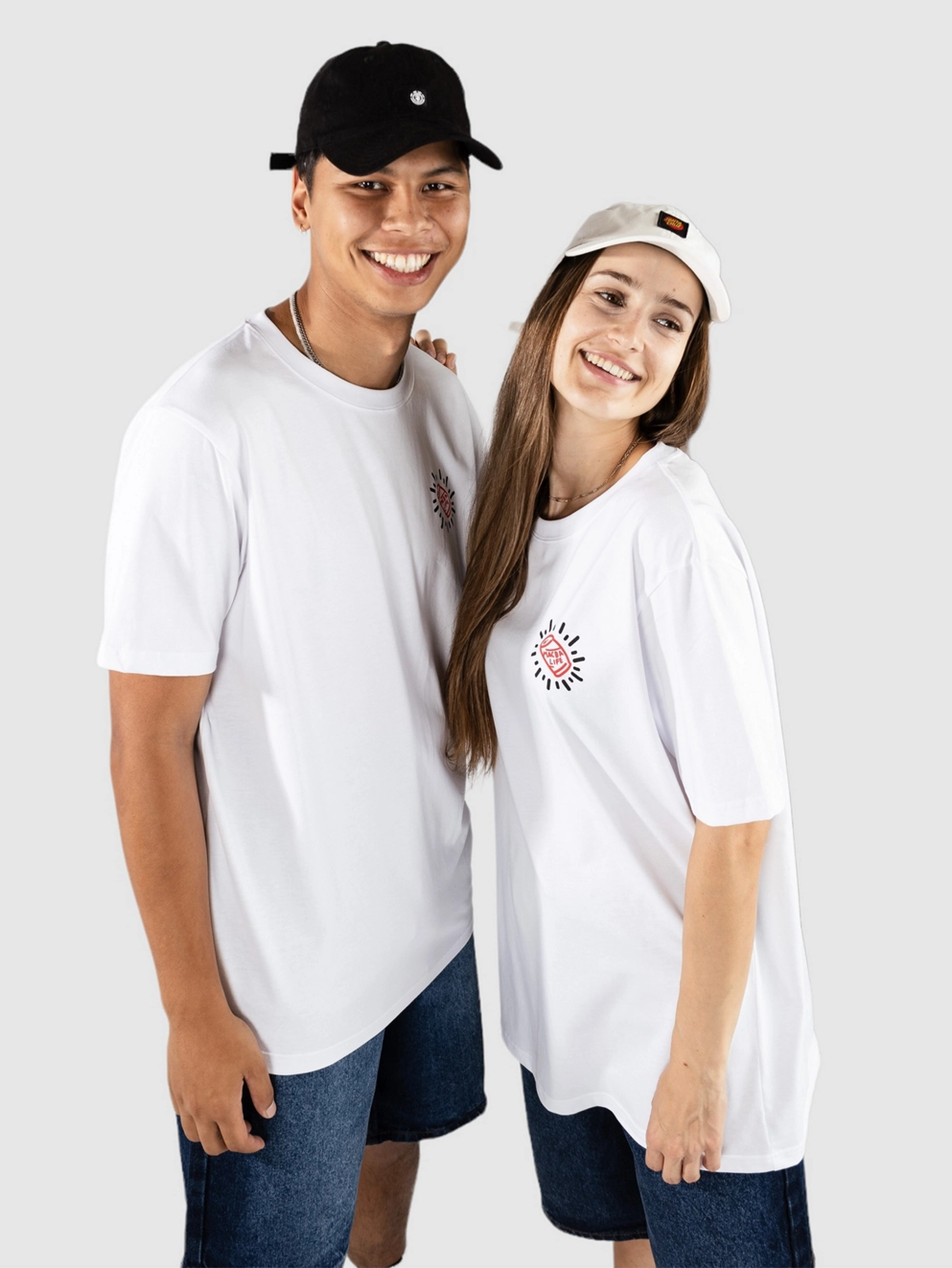 Macba Life Dummy T-Shirt white/red/black