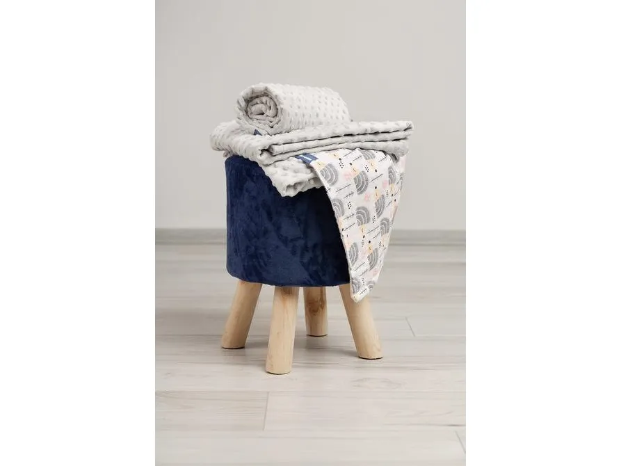 Sensillo MINKY BLANKET 75x100 GRAY BLANKERS 4306/4261