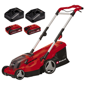 Einhell 2x18V grasmaaier Rasarro 36/36 Kit incl. 2 accu's 3Ah + 2 opladers