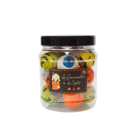 Bocal Halloween - Boules au chocolat lait 239g