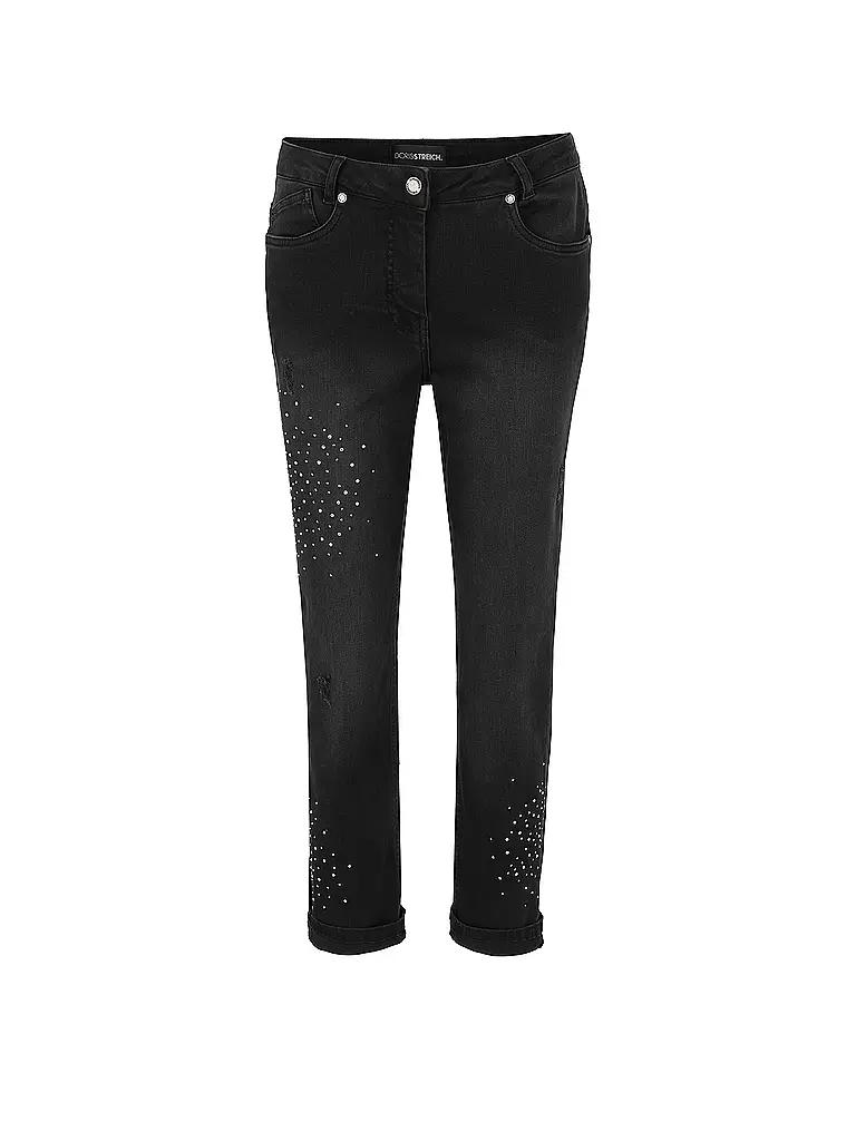 DORIS STREICH Jeans Straight Fit schwarz