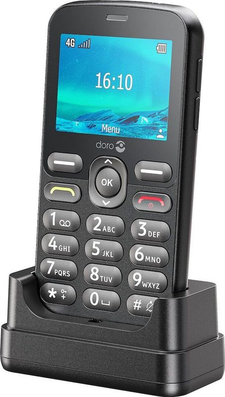 DORO 1880 4G - Mobiele Telefoon - Zwart - Doro ClearSound - Gebruiksvriendelijk