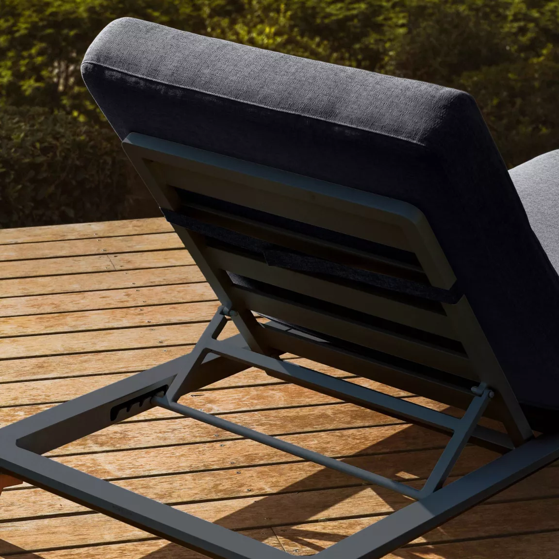 Transat en aluminium Monte Carlo Gris anthracite