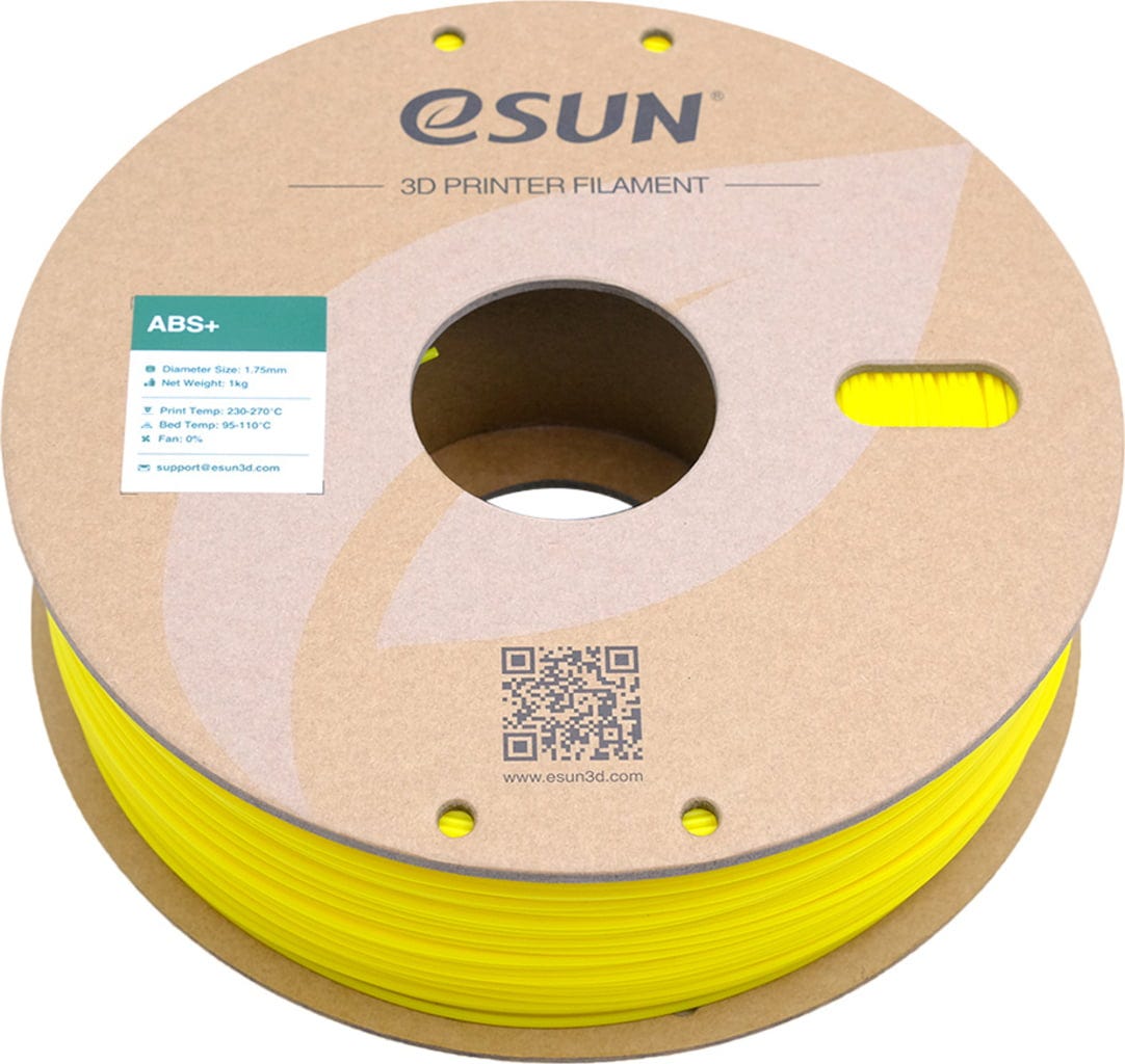 eSUN  ABS+ Yellow, 1,75 mm / 1000 g    ABS Filament mit verbesserten mechanischen Eigenschaften