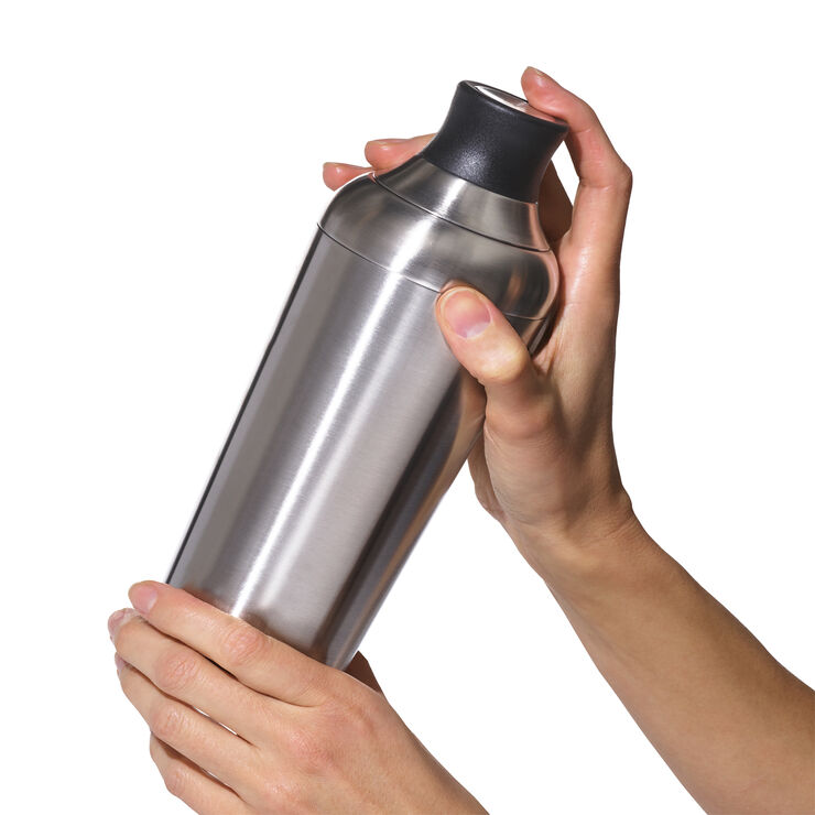 OXO Steel Cocktail Shaker Sort, grå