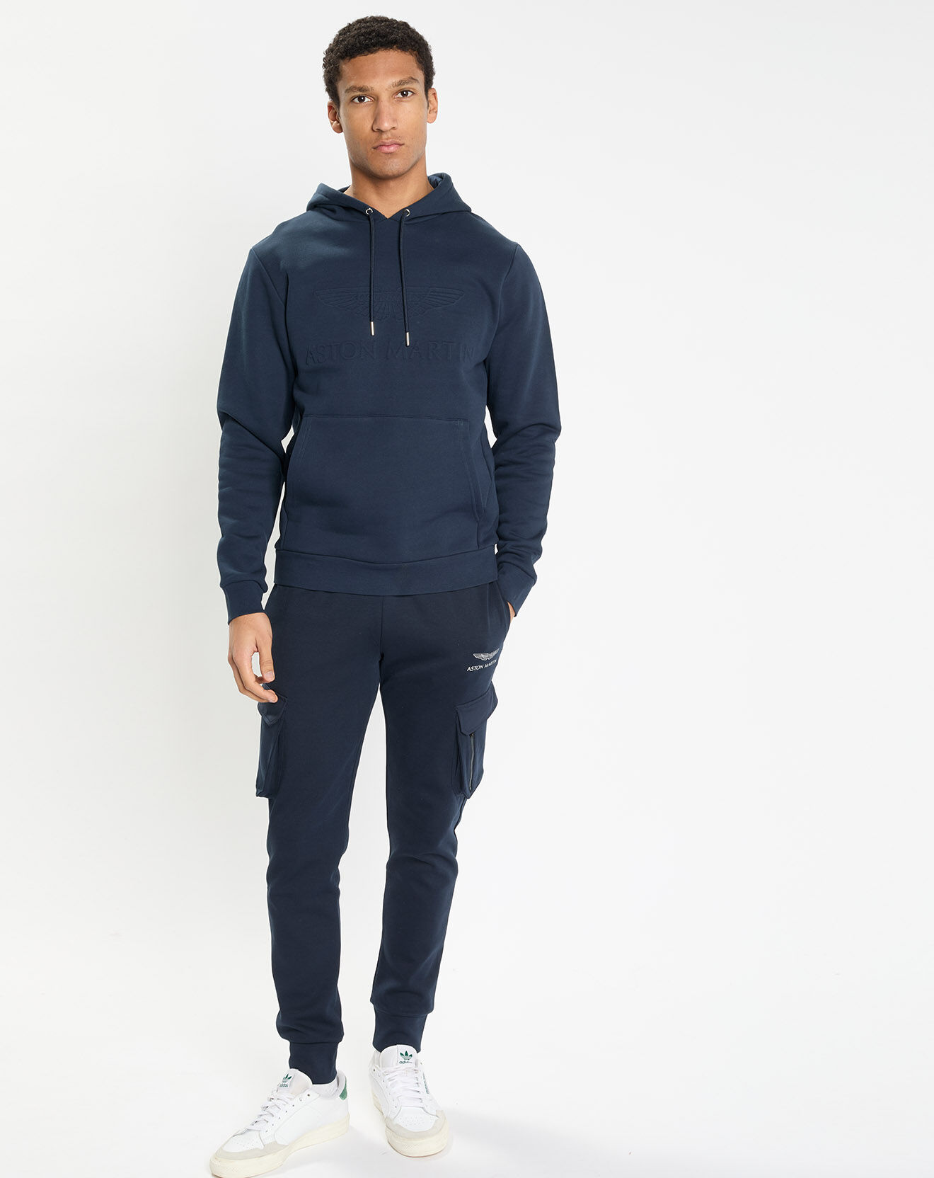 Hackett London Sweat à capuche Aston Martin Racing bleu marine