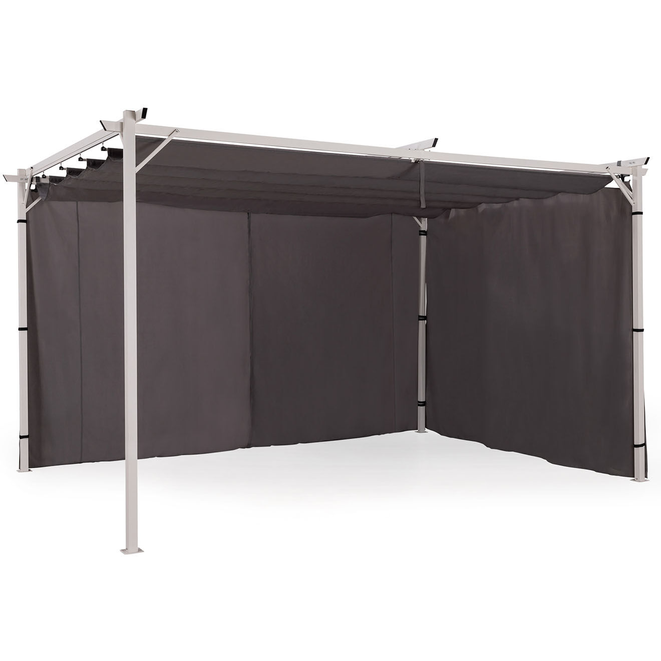 Pratik Garden Rideau Universel pour Pergola Izifix 4M gris - 290x215 cm