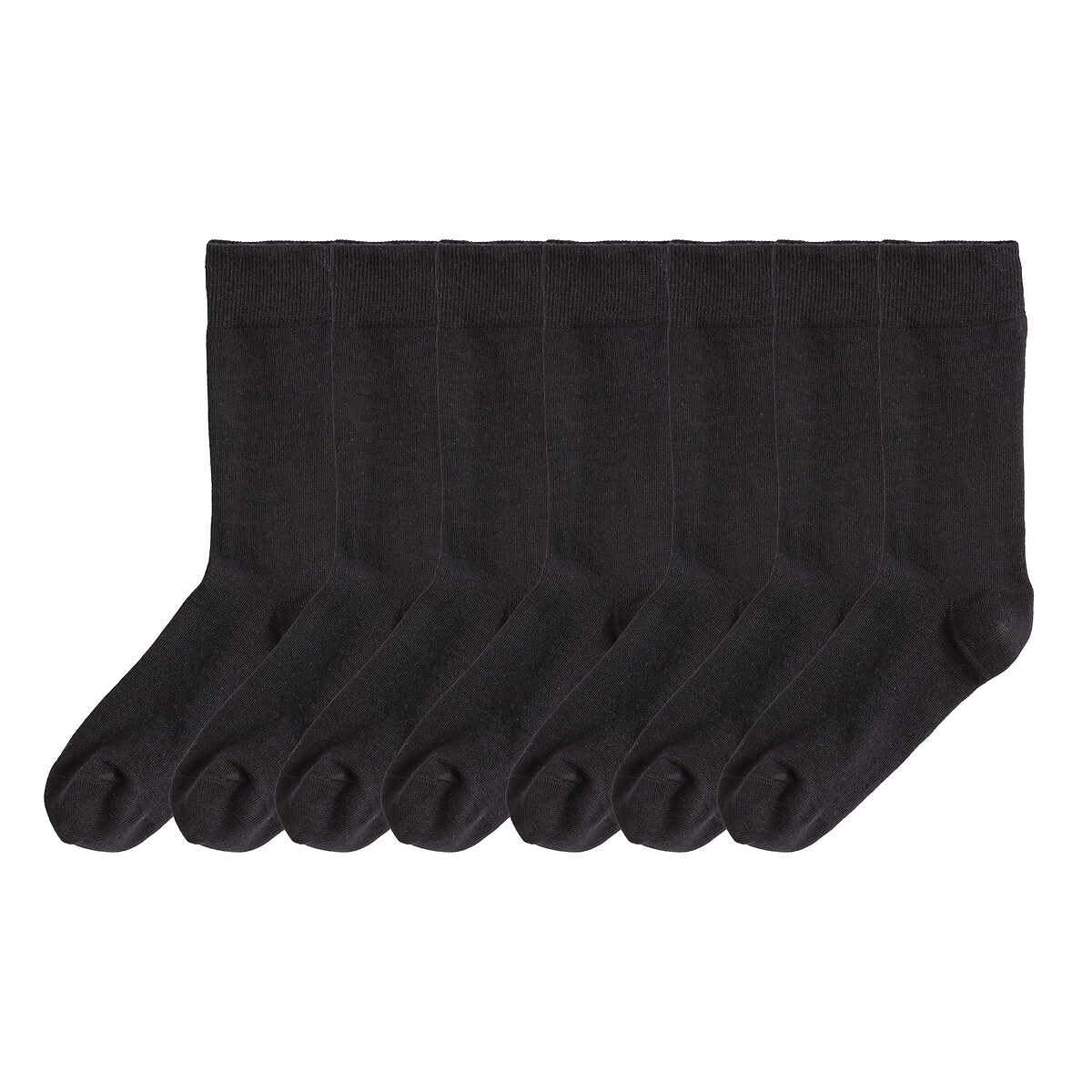 COLEÇÃO LA REDOUTE<br>Conjunto de 7 pares de meias, fabricadas na Europa