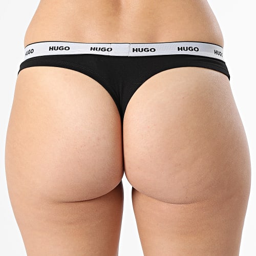 Lot De 3 Strings Femme 50480150 Noir Blanc Rose