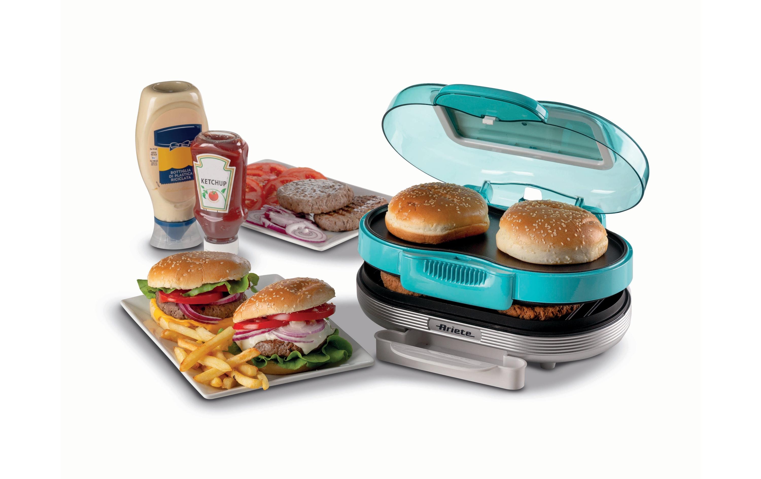 Hamburger-Grill Party Time ARI-205-BL 1200 W, BlauHamburger-Maschine