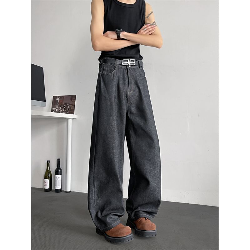 Plummie - Mid Rise Wide Leg Jeans