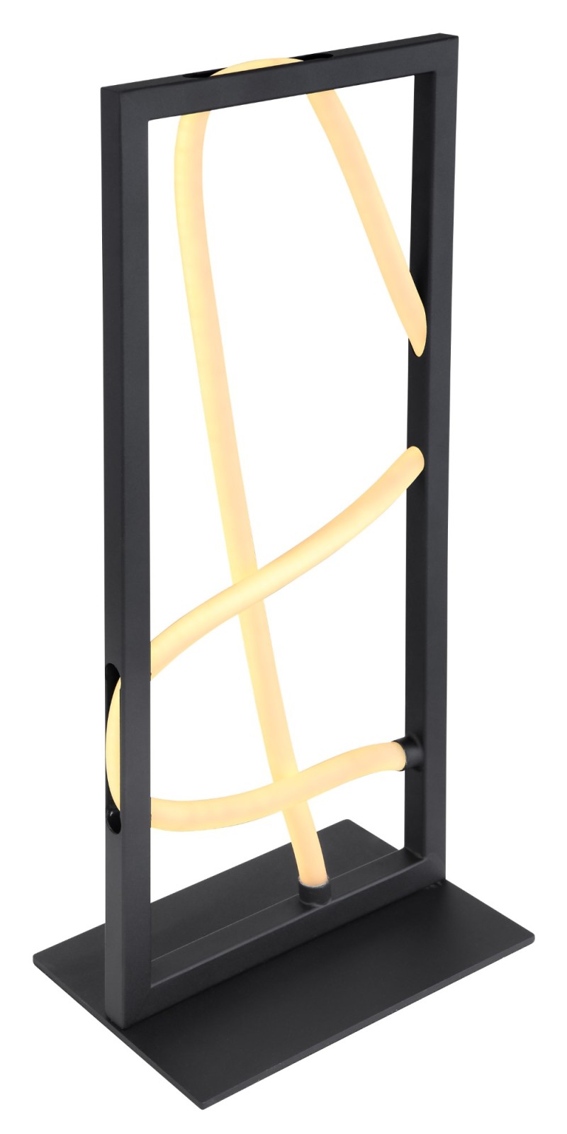 LED-Tischleuchte - schwarz-weiß - 20x45,5 cm