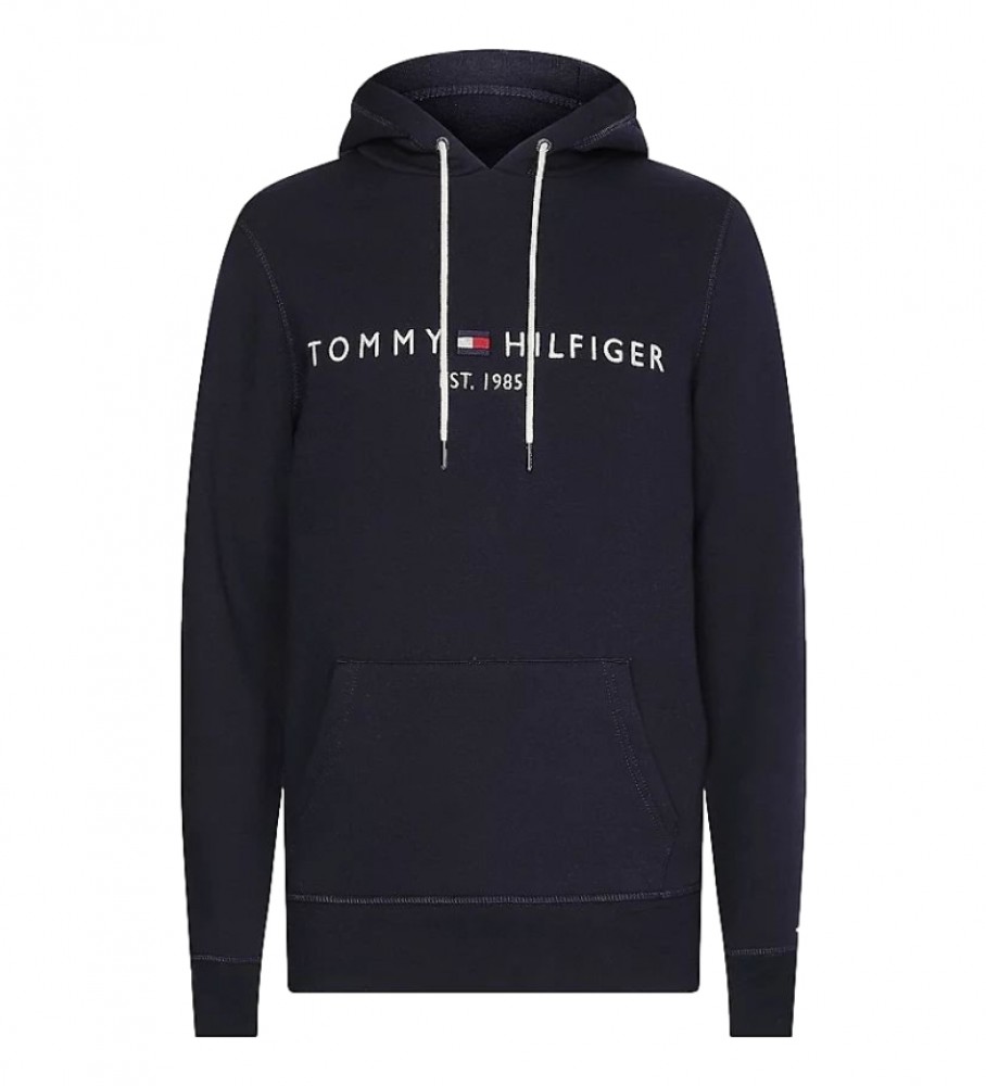 Moletom Tommy Hilfiger Core Logo Azul Marinho