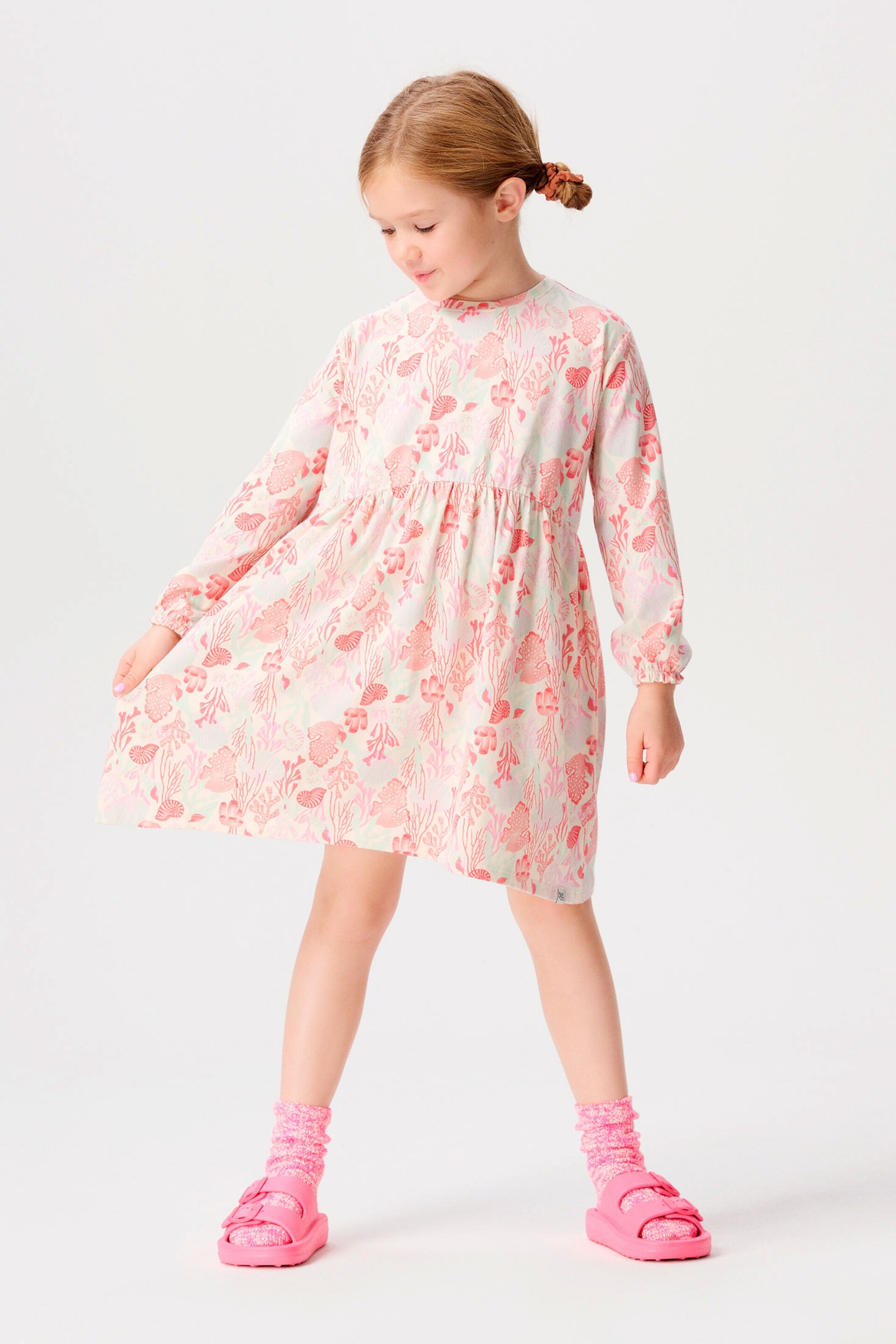 NOPPIES KIDS Kleid Echelon Whitecap Gray