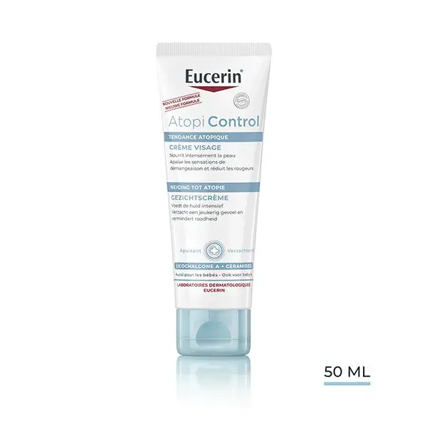 Eucerin AtopiControl Crème Visage Calmante Peaux Atopiques 50ml