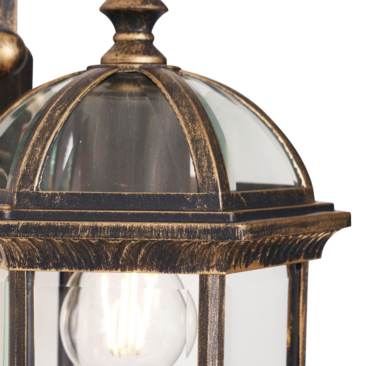 Klassieke buiten wandlamp antiek goud IP44 - Glasgow