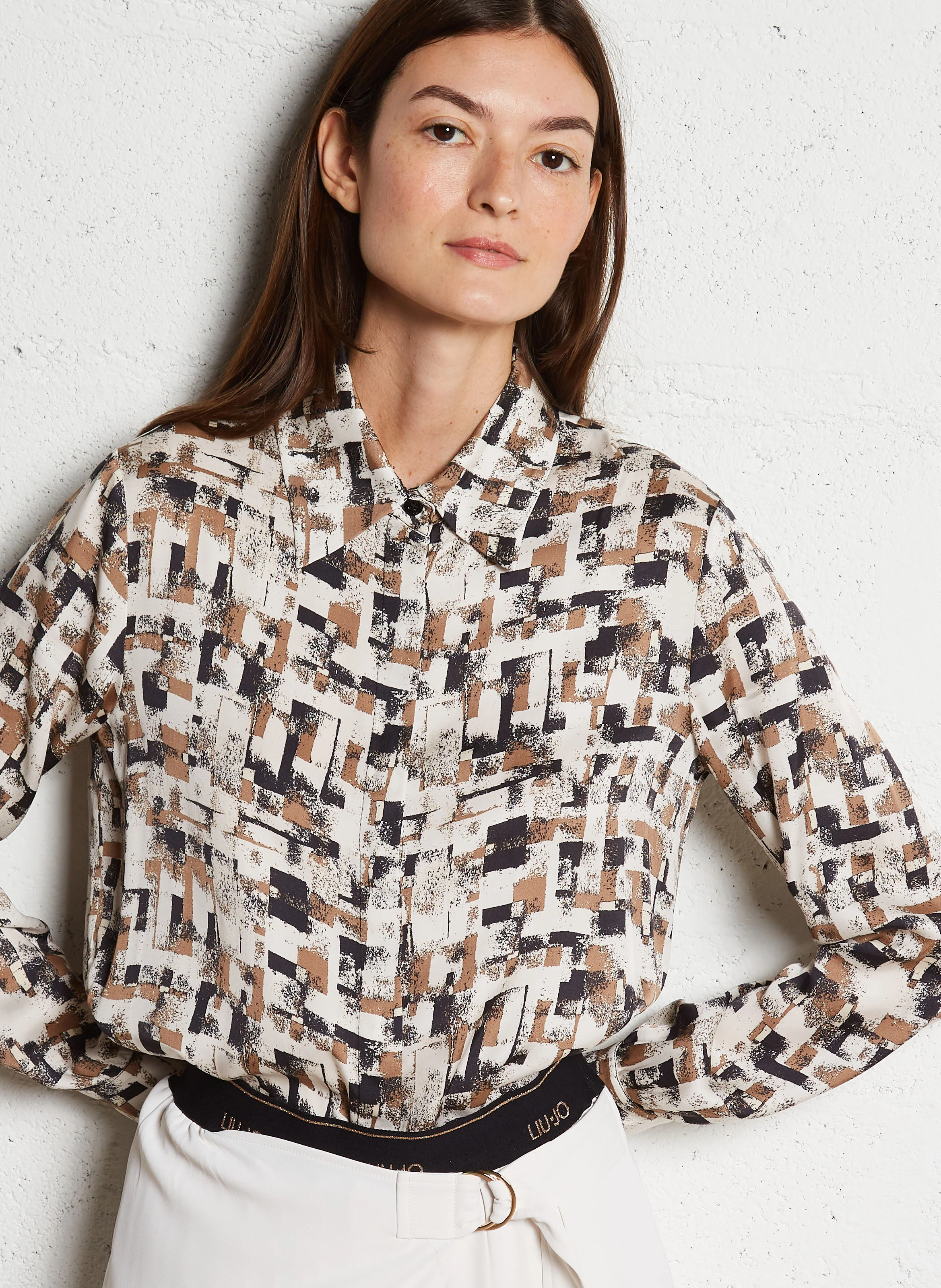 Chemise droite à col classique| Multicolore