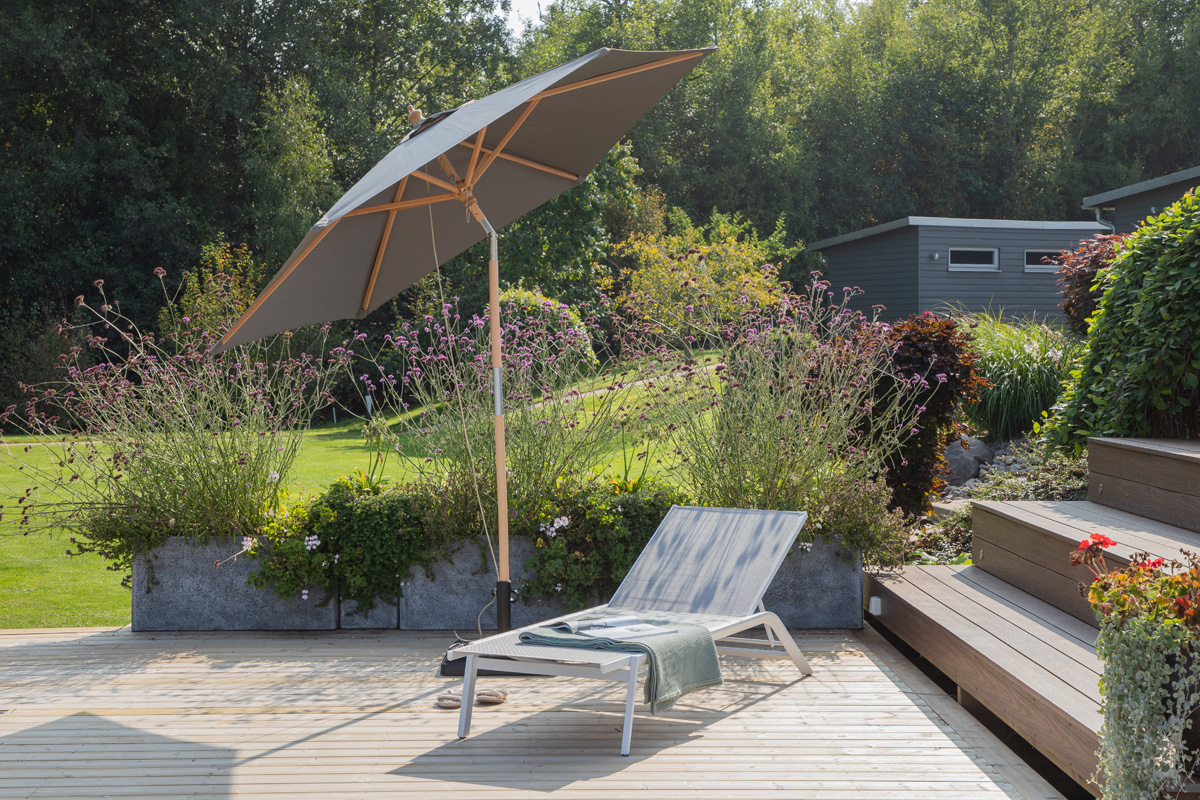 Parasol Edit verstelbaar Zwart