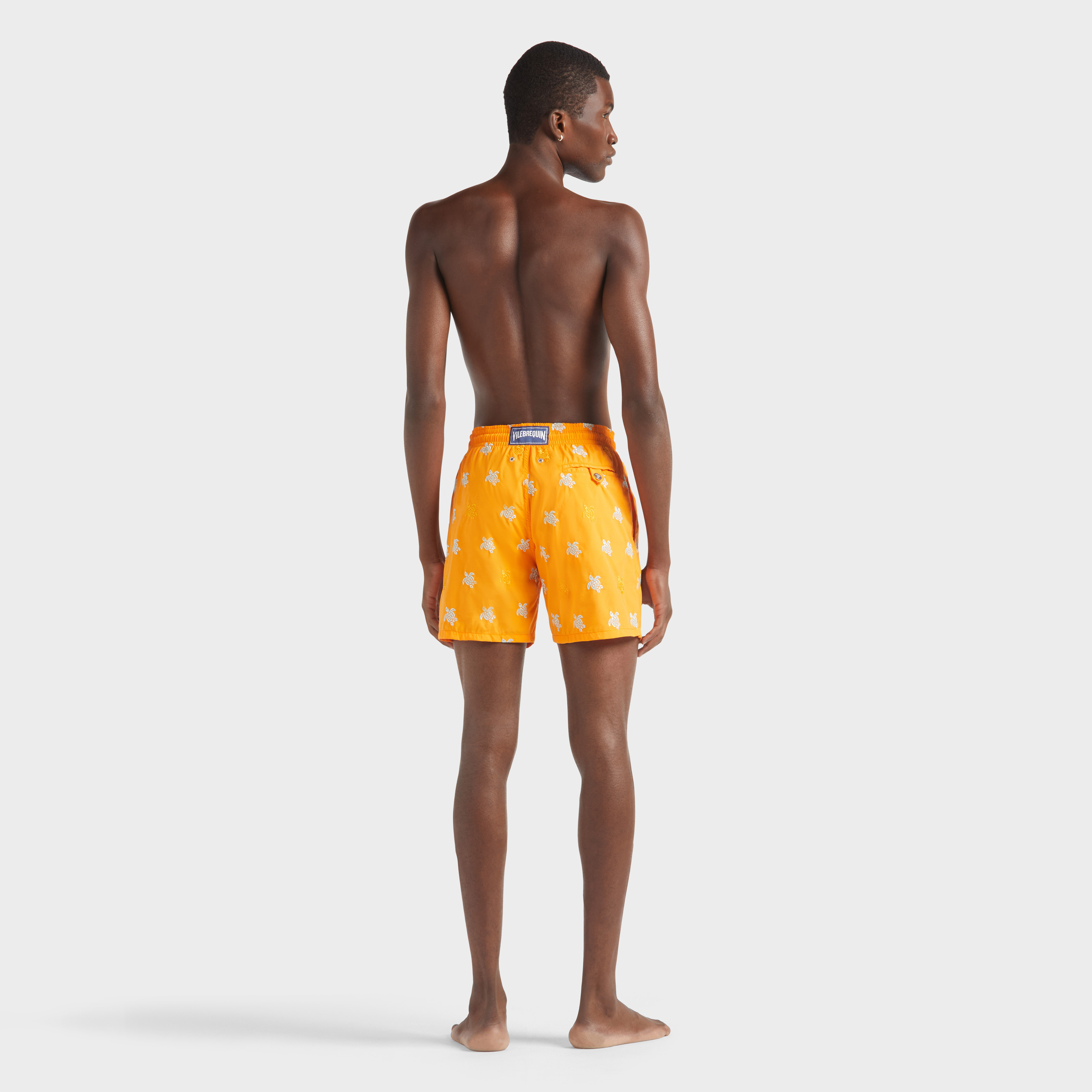 Maillot de Bain Homme Brodé Micro Ronde des Tortues Diagonale - Edition Limitée