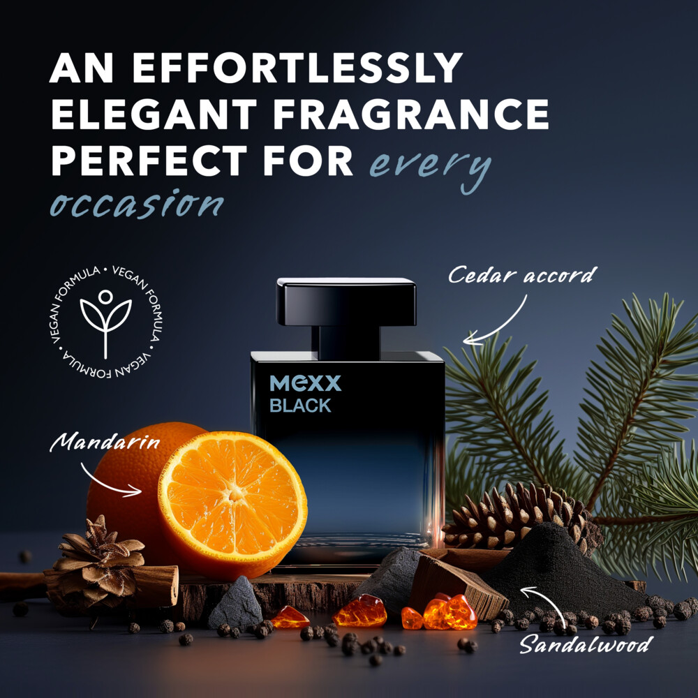 Mexx Black for Men Eau de Parfum Spray50 ml