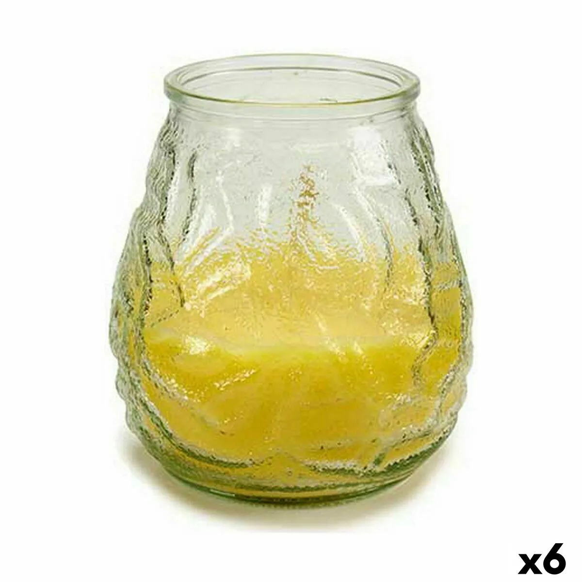 Ibergarden Bougie Parfumée Citronnelle 6 pcs - Jaune