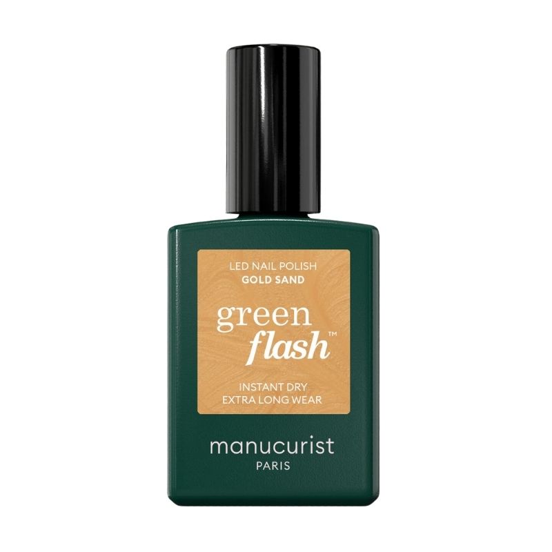 Vernis semi-permanent LED Green Flash Gold Sand Manucurist 15ml