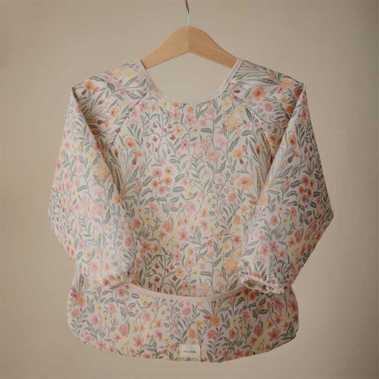 Bavoir à manches longues   Pastel Blooms        de               mushie