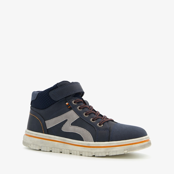 Blue Box hoge jongens sneakers blauw
